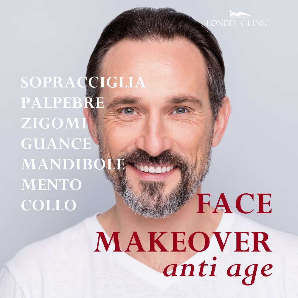 face makeover anti age chirurgia estetica viso ringiovanire uomo londeiclinic